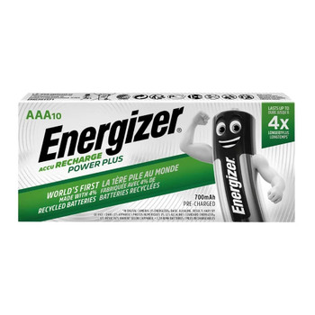 Energizer AAA 700mAh Rechargeable Batteries - Pack of 10 ENEAAA700MAHBP10