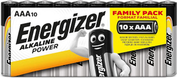 Energizer Alkaline Power AAA Batteries, 10 Pack