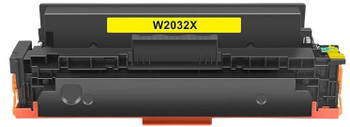 Ink Jungle HP 415X W2032X Yellow compatible laser toner cartridge with chip for HP Laserjet M455dn M480f M479dw M479fdn M479fdw M479fnw M454dn M454dw Printers