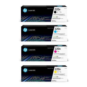 Original genuine HP 220X W2200X W2201X W2202X W2203X Black cyan magenta yellow laser toner cartridge multipack for HP 220X toner LaserJet Pro MFP 4302dw 4302fdn 4202dw 4302fdw 4202dn printers