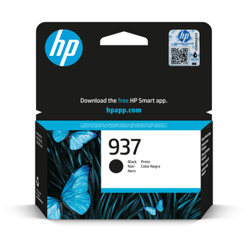HP 937 Black original genuine ink cartridge 4S6W5NE for HP OfficeJet Pro 9122e 9135e 9125e 9132e 9730e 9120e 9720e 9120b 9117b 9110b 9130b 9117b Printers