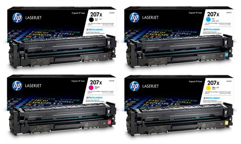 Which printers use HP 207A and HP 207X toner?