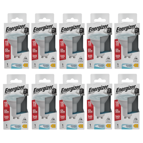 Energizer LED GU10 345lm 3.6W 6500K (Daylight) Light bulb - Pack of 10