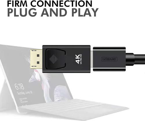 DisplayPort to HDMI Adapter, True 4K DisplayPort to HDMI Female Converter