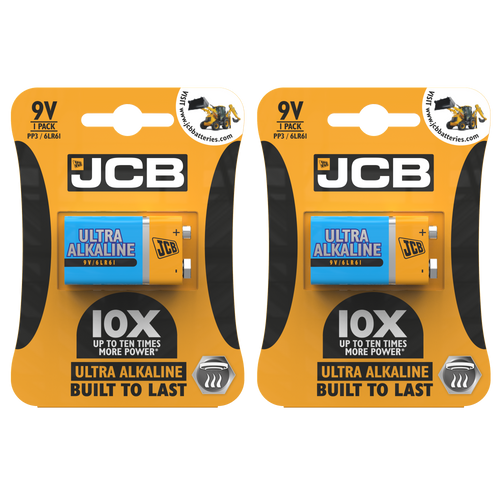 2x JCB Ultra Alkaline 9V Battery - Pack of 1