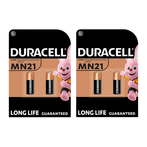 Duracell Alkaline MN21 A23 Batteries, 2 Pack