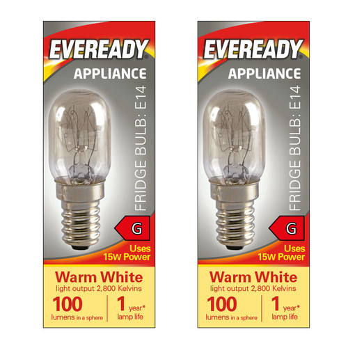 Eveready Pygmy E14 100lm 15W 2800K (Warm White) - Pack of 1 freezer bulb