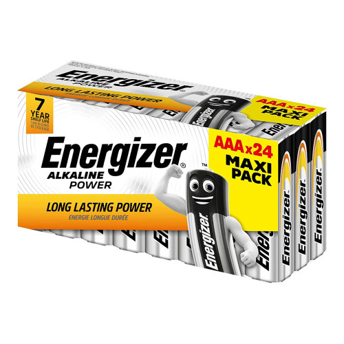Energizer Alkaline Power AAA Batteries, 24 Pack