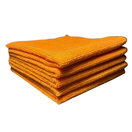 Microfibre Cloths (Orange) 30 x 30cm - Sold in multiple packs of 5