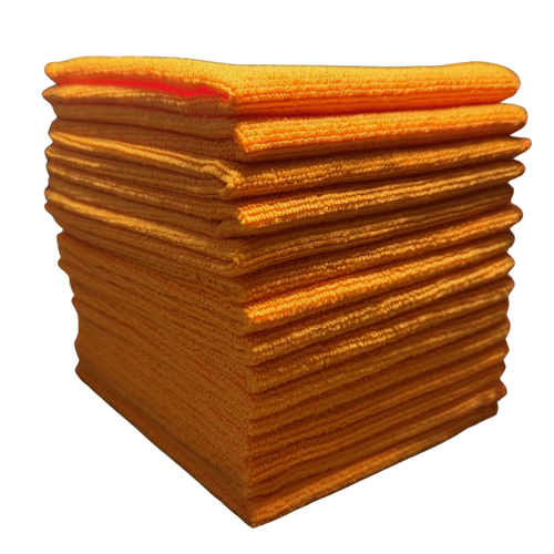 Microfibre Cloths (Orange) 30 x 30cm - Pack of 15