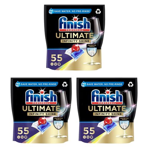 Finish Powerball Ultimate Infinity Dishwasher Tablets 55's