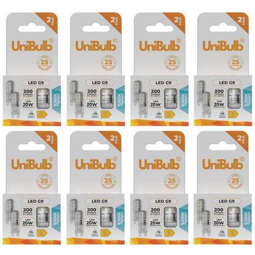 UniBulb LED G9 Bulb 200lm 1.8W 6500K (Daylight) Light bulb - Box of 16 front