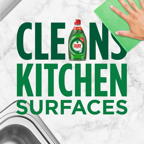 Effortlessly cleans kitchen surfaces