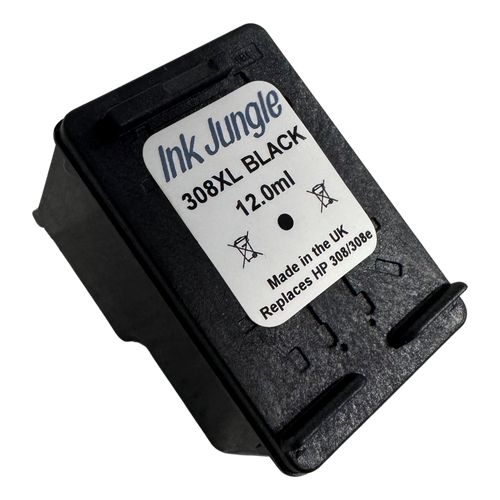 HP 308XL 308e Black Refilled Ink Cartridge
