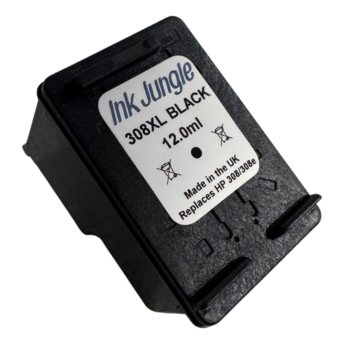 HP 308XL 308e Black Refilled Ink Cartridge