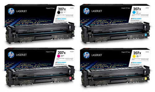 4x HP Original 207X Toner Cartridges 