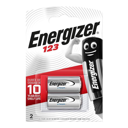 Energizer CR123 Batteries, 3V Lithium Battery, 2 Pack