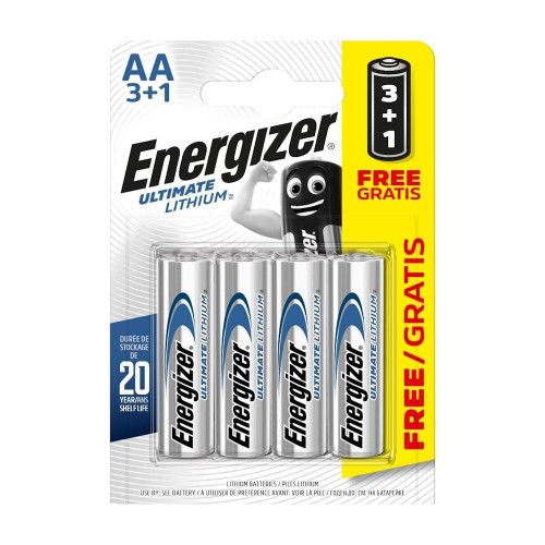 Energizer Ultimate Lithium AA Batteries, 4 Pack S5715