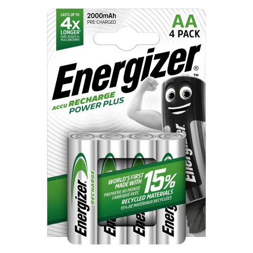 Energizer AA 2000mAh Rechargeable Batteries - Pack of 4 ENEAA2000MAH4PKRC