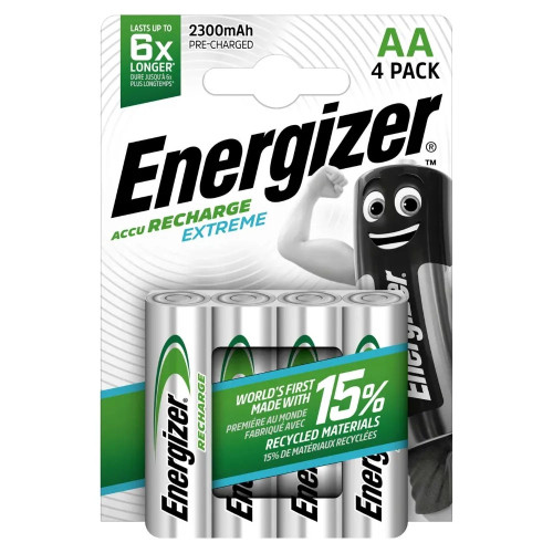 Energizer AA 2300mAh Rechargeable Batteries - Pack of 4 ENEAA2300EXT4PKRC