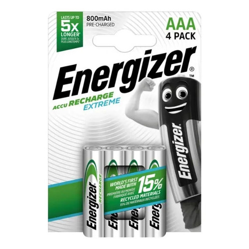 Energizer AAA 800mAh Rechargeable Batteries - Pack of 4 ENEAAA800EXT4PKRC