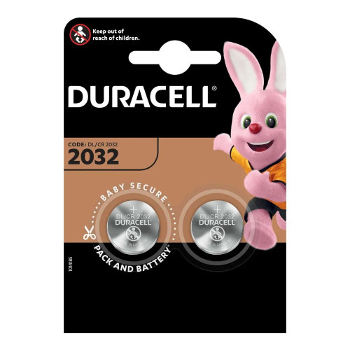 Duracell CR2032 Lithium Batteries - Pack of 2 - CR2032B2DURACELL