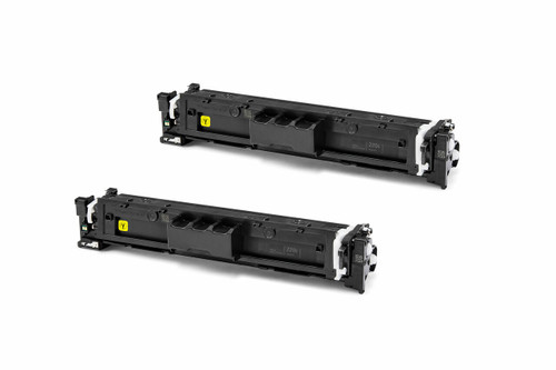 2x Ink Jungle HP 220X W2202X Yellow compatible laser toner cartridges with chip. HP 220X toner LaserJet Pro MFP 4302dw 4302fdn 4202dw 4302fdw 4202dn printers