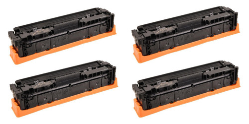 4x Ink Jungle HP 207X W2210X Black compatible laser toner cartridges with chip for HP Colour LaserJet Pro M255dw M255nw M282nw M283fdn M283fdw Printers