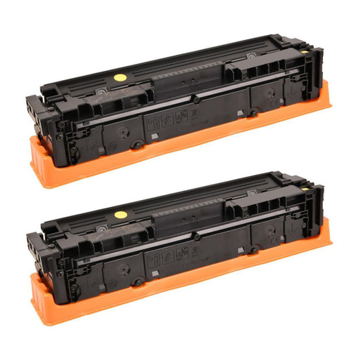 2x Ink Jungle HP 207X W2212X Yellow compatible laser toner cartridges with chip for HP Colour LaserJet Pro M255dw M255nw M282nw M283fdn M283fdw Printers