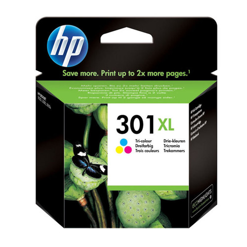 HP 301XL Colour Ink Cartridge CH564EE boxed