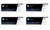 Set of 4 HP 203A Black Cyan Magenta Yellow Multipack Original LaserJet Toner Cartridge CF540A CF541A CF542A CF543A for HP Laserjet Pro M254dw M254nw M280nw M281fdn M281fdw Printers