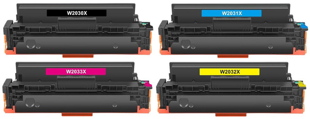 Set of 4 Ink Jungle 415x High Yield Toner Cartridges for HP Colour LaserJet Enterprise M455dn MFP M480f MFP M479dw M479fdn M479fdw M454dn M479fnw M454dw Printers W2030X W2031X W2032X W2033X