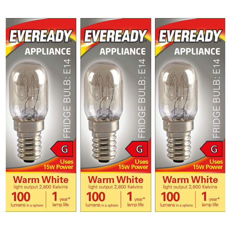 Eveready Pygmy E14 Bulb 100lm 15W 2800K (Warm White) - Pack of 3