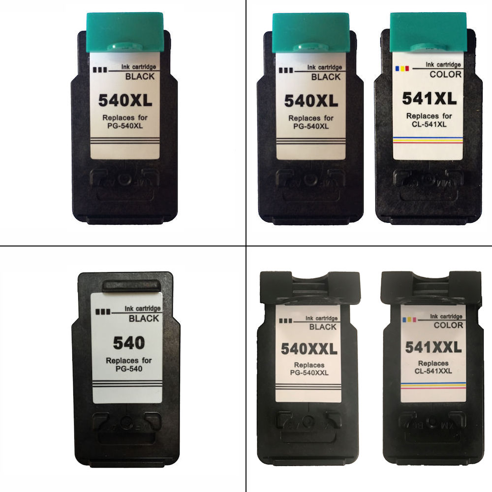 PG540 CL541 PG540XL CL541XL PG540XXL CL541XXL Black Refilled Ink Cartridges