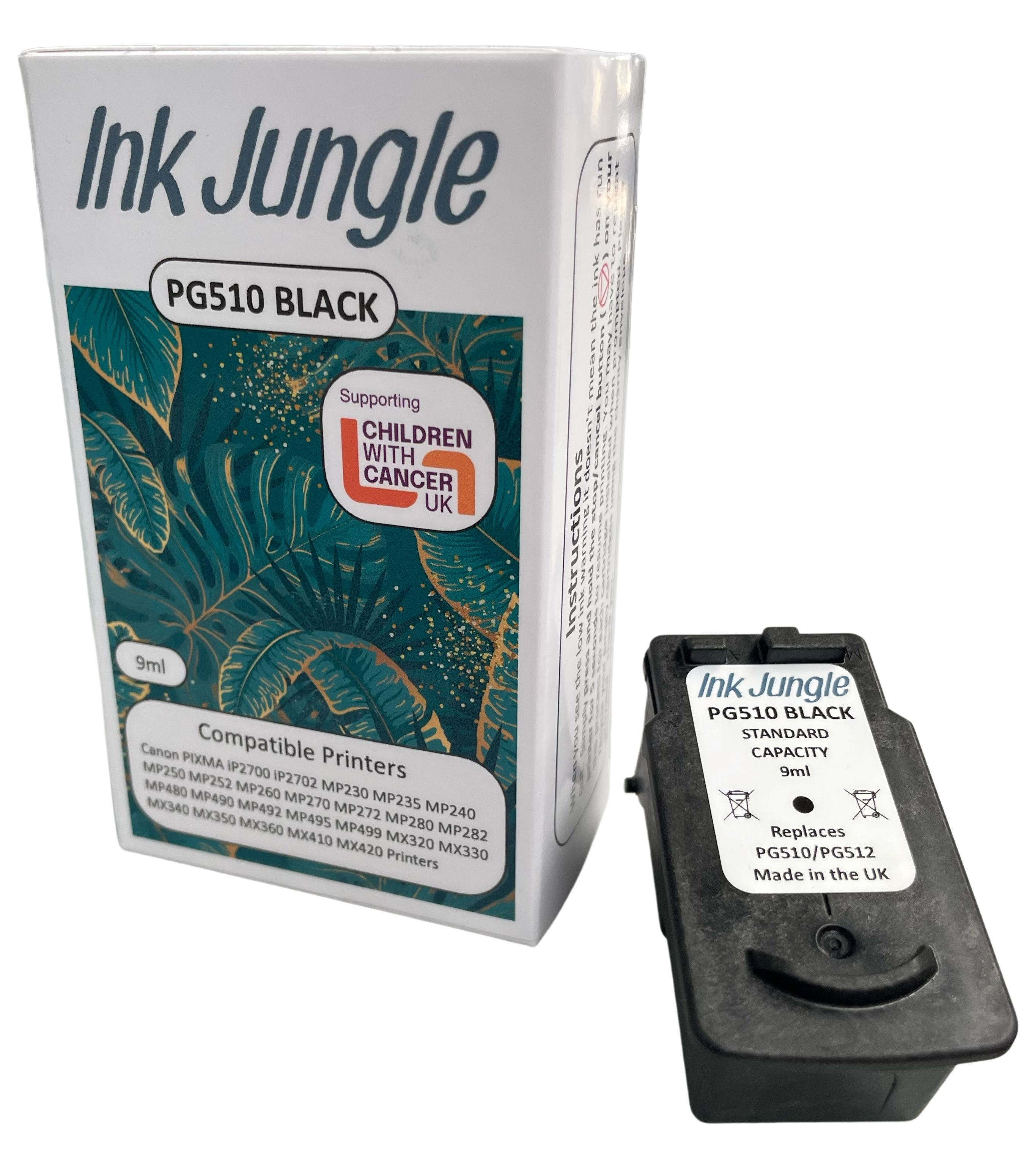 Canon PG510 Black Refilled Ink Cartridge 2970B001AA