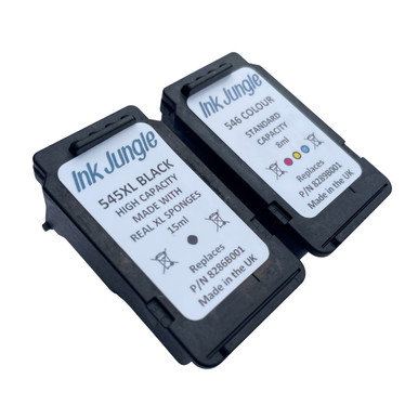 Gan Craft Cartucho De Tinta Recargable PG545 CL546, Compatible Con Canon Pixma Mg2950 Mg2550 Mg2500 Mg3050 Mg2450 Mg3051 Pack 2 Cartuchos Canon