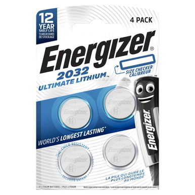 Energizer Ultimate Lithium CR2016 Knopfzelle – 3V, 2 Stück, Mit Kinderschutz, Für Autoschlüssel & Fernbedienungen