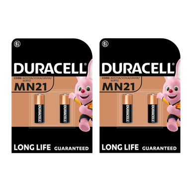 Mn21 2x Duracell Alkaline MN21 / A23 Batteries – 2 Pack (4 Total) | Reliable ...