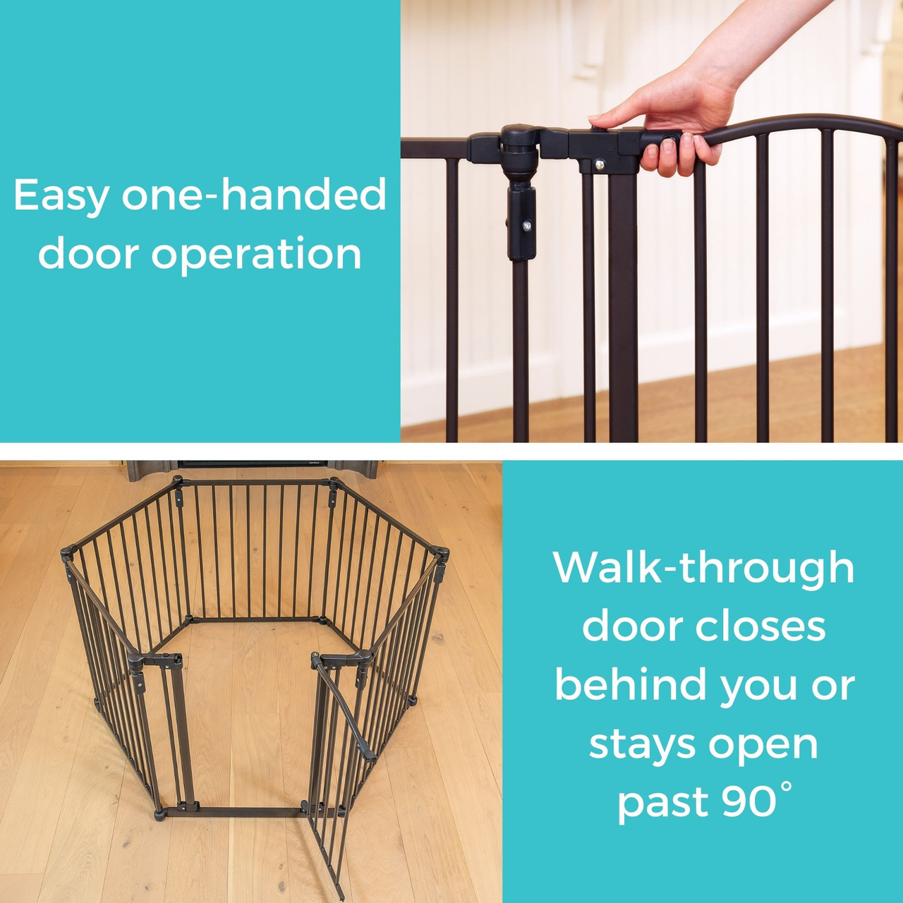 NH☆３kids Toddleroo by North States 3-In-1 Arched Décor Metal Superyard