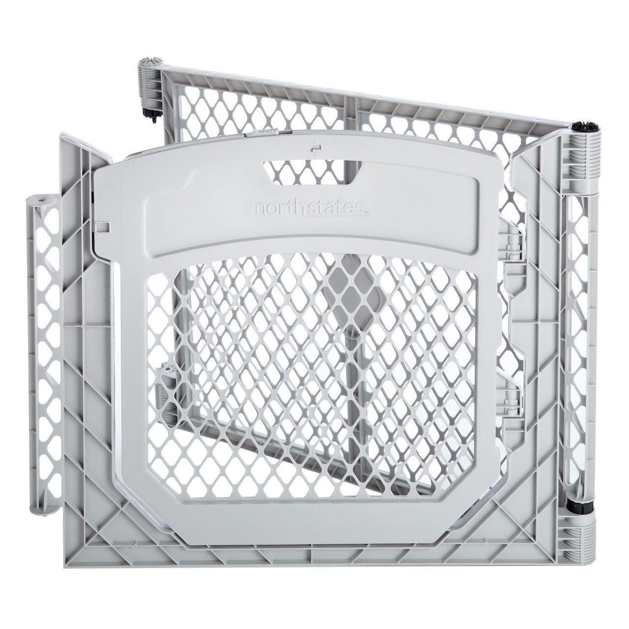 Toddleroo by North States Superyard® Two-Panel Gray Door Extension