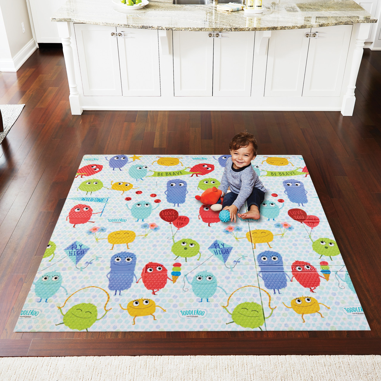 Toddleroo by North States 71 x 71 Foldable ABC Padded Play Mat