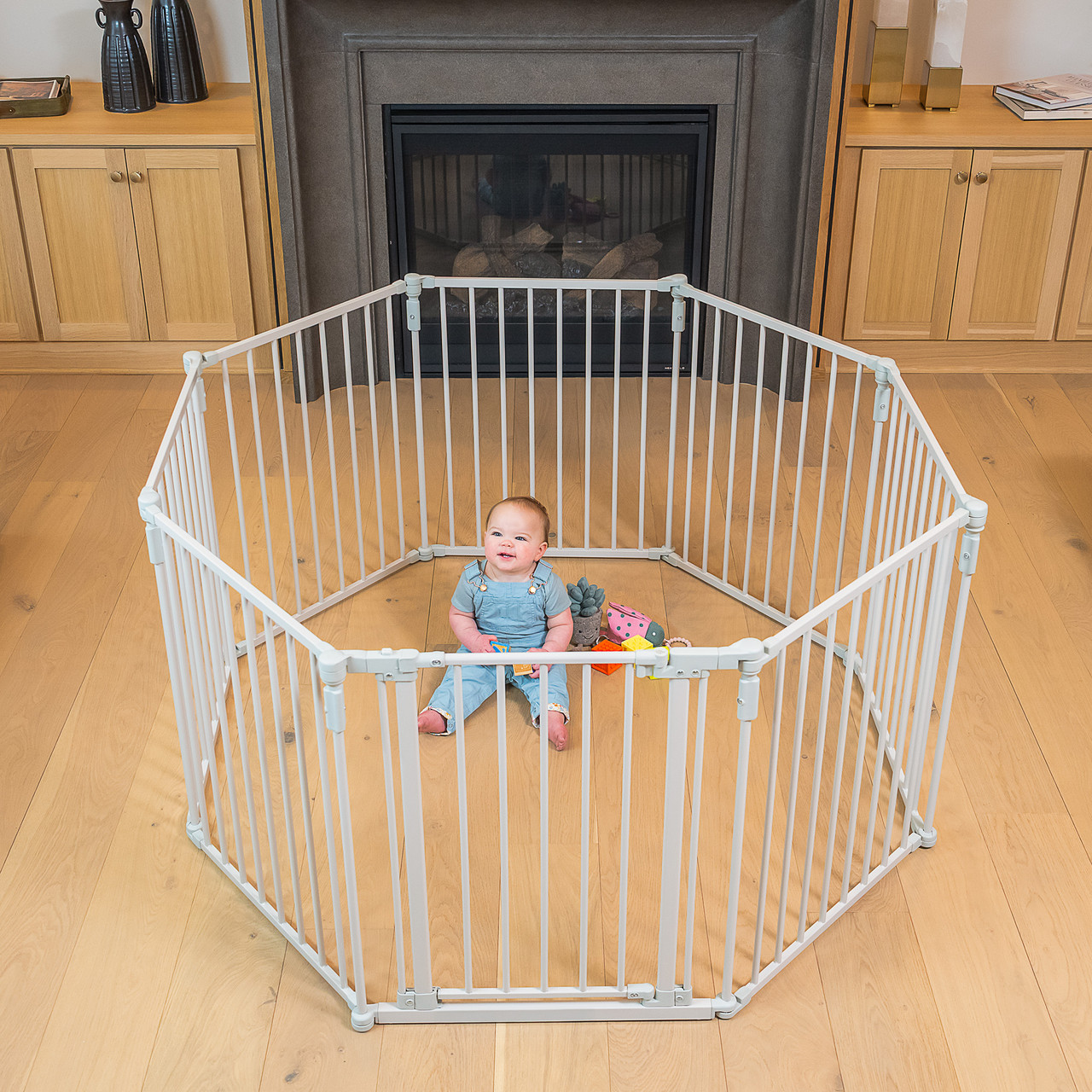 邦楽 STATE CHILDREN Toddleroo by North States 3-In-1 Metal Superyard® 8-Panel