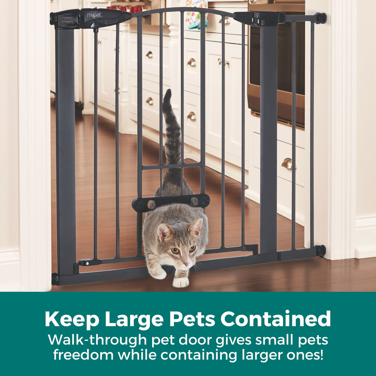 North States MyPet Wide Deco EasyPass Pet Gate® - North States