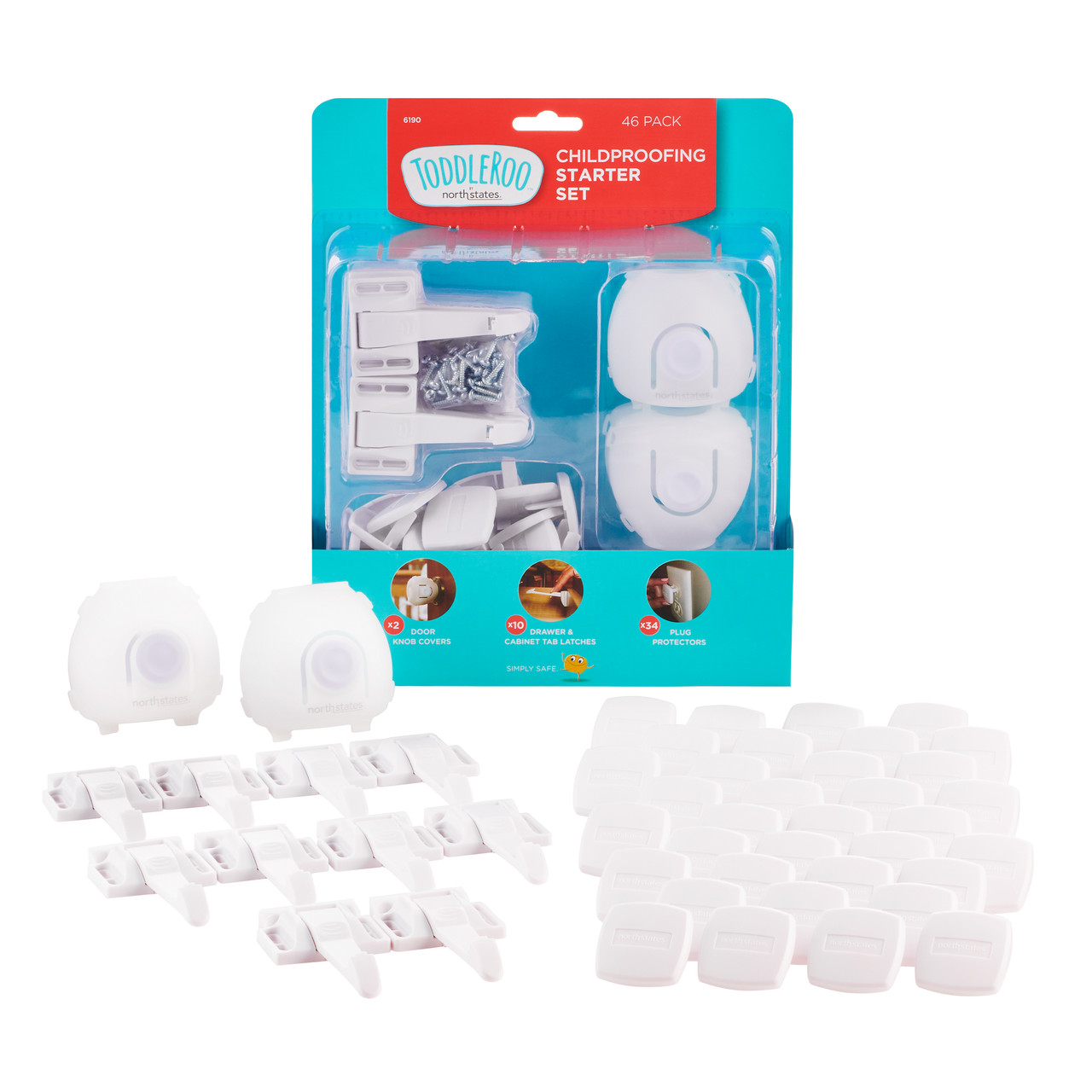  Safety 1st Essentials Childproofing Kit, 46 Pack : Childrens  Home Safety Products : Baby