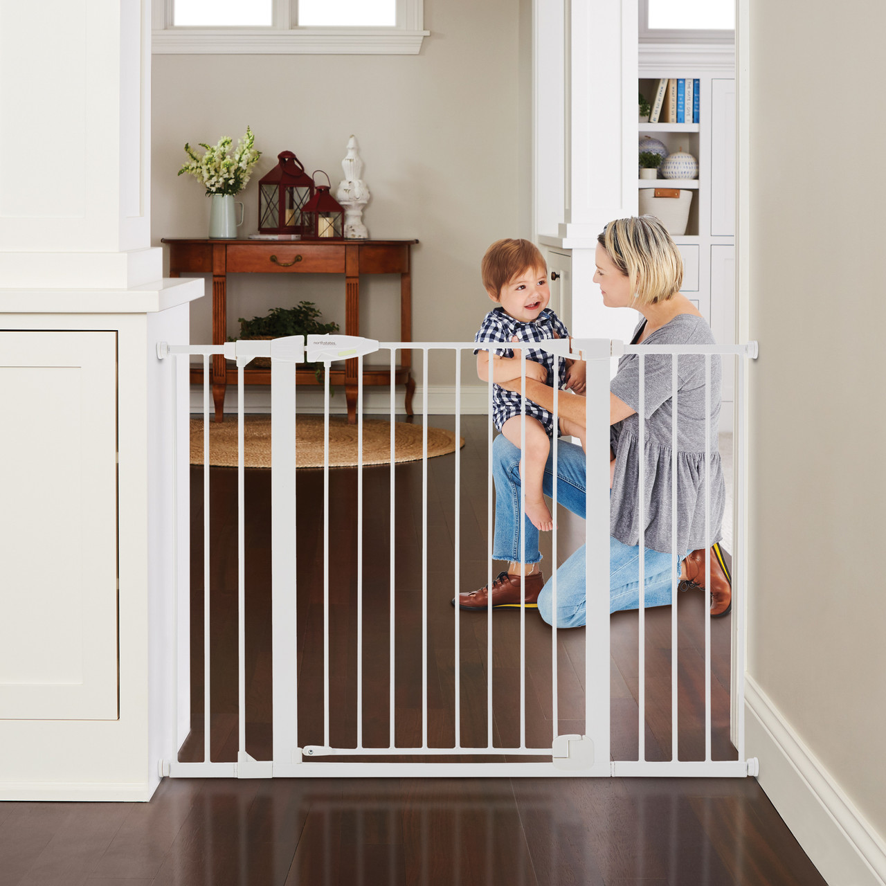 Toddleroo by North States Stairway Swing Wood Gate