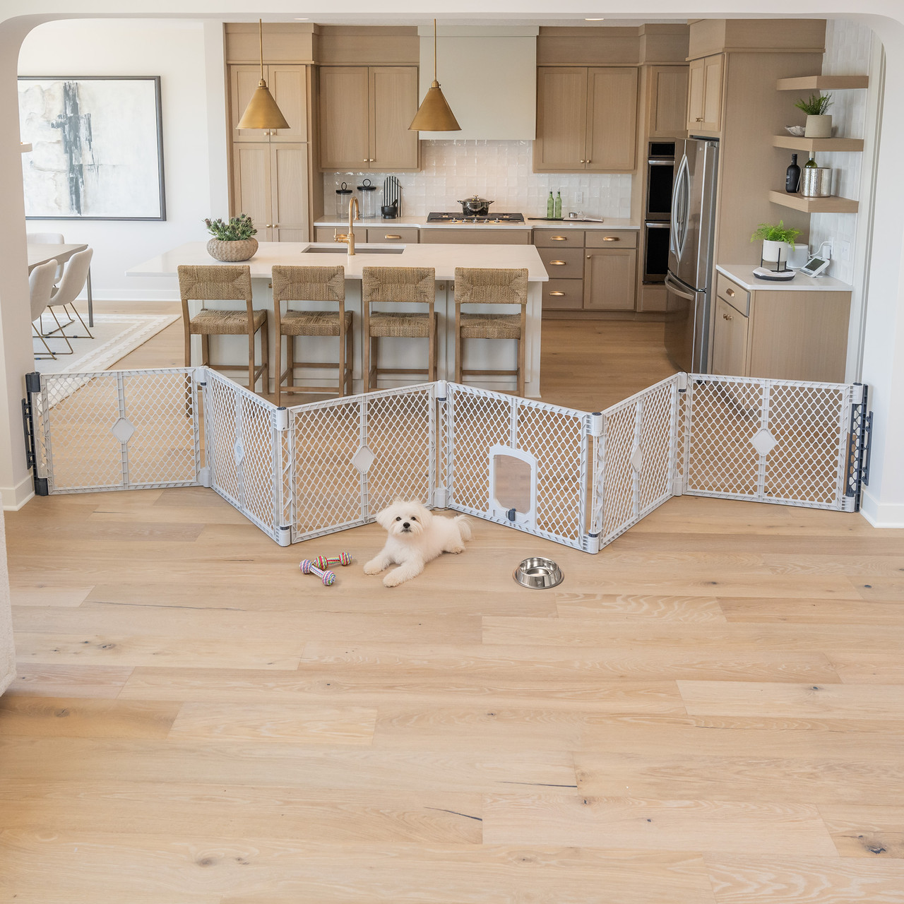 North States MyPet Petyard Passage® Barrier/Pen With Wall Mount