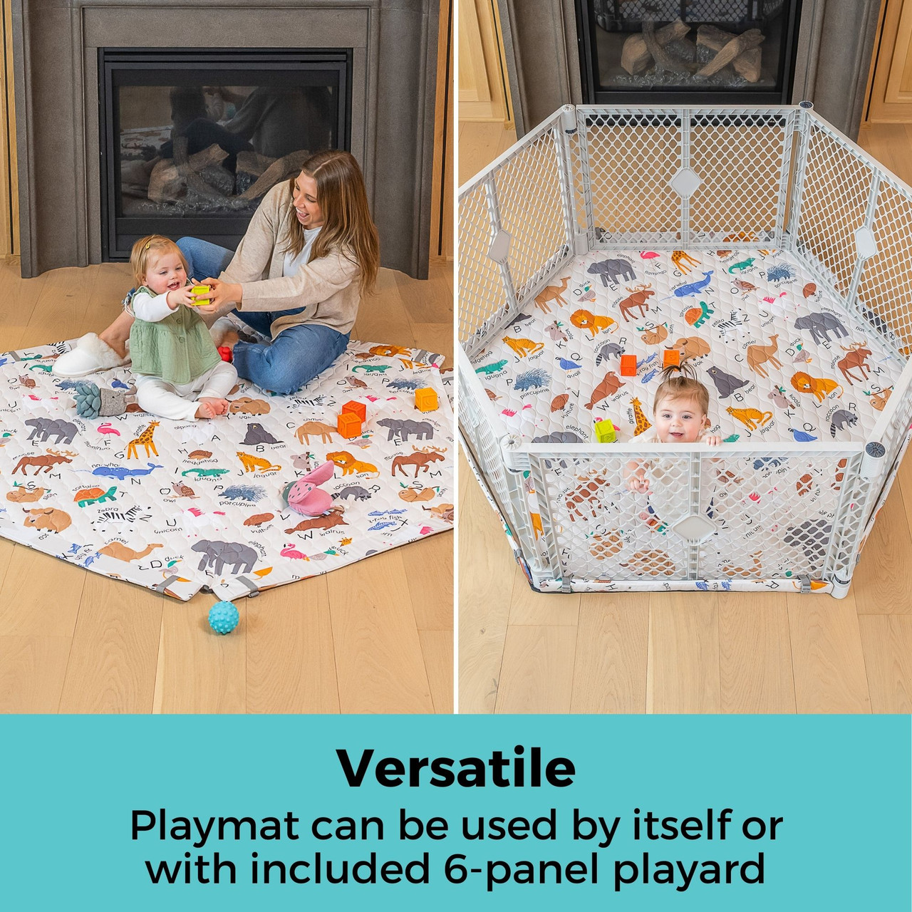 Toddleroo by North States Superyard® Nook Play Yard with Animal