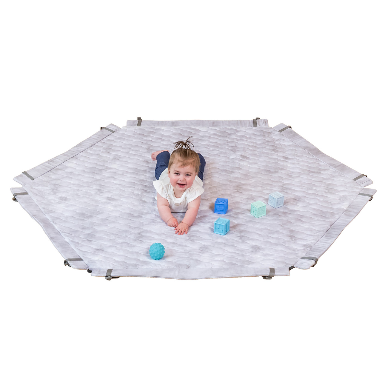 Toddleroo by North States SecureMat Clouds Hexagon Play Mat