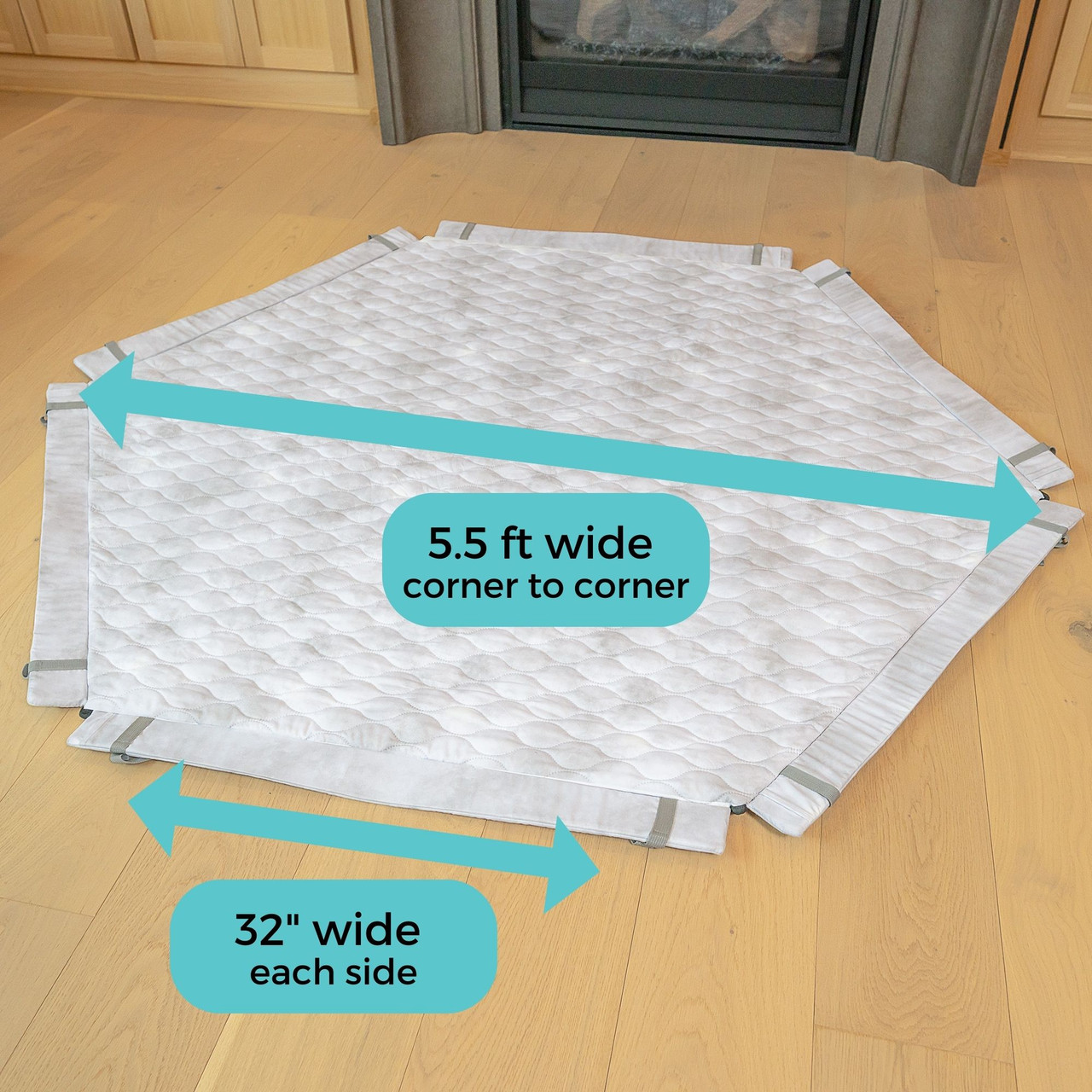 Toddleroo by North States SecureMat Clouds Hexagon Play Mat