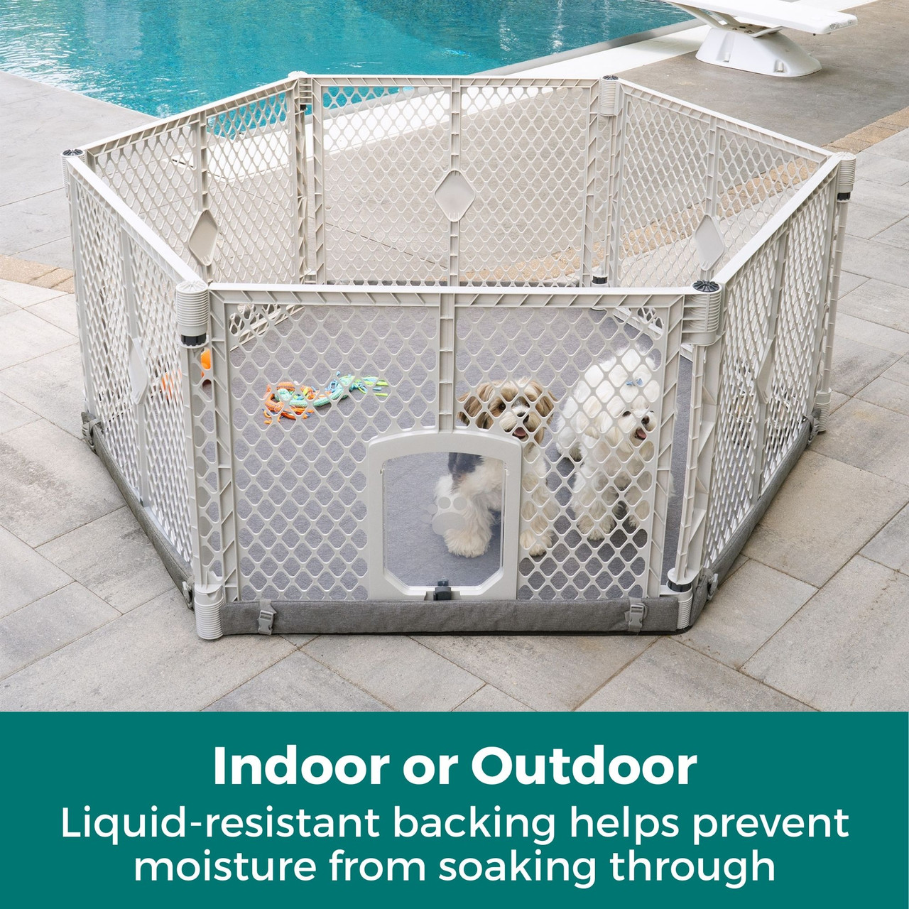 North States MyPet Petyard Protect with Graphite SecureMat - North
